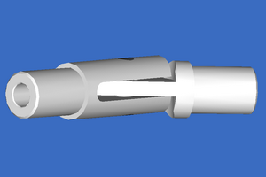 Einfachgelenk lange Ausführung m. 5mm Spiel galv. verz.